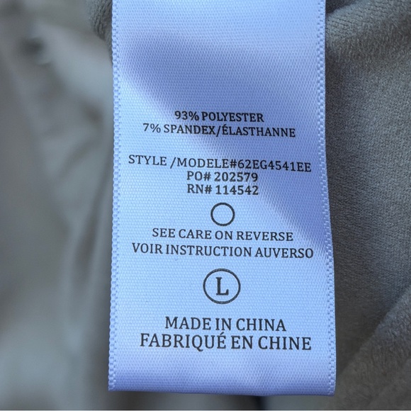 Evereve Arli Faux Suede Western Shirt – Soft Stretch Suede Button Down Large - Picture 7 of 8